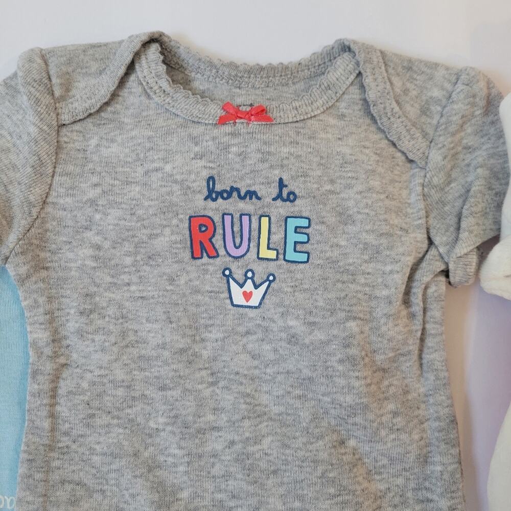 Carter's Baby Girl 5 Pack Princess Original Bodysuits Size 6 Months NWT - Picture 5 of 10